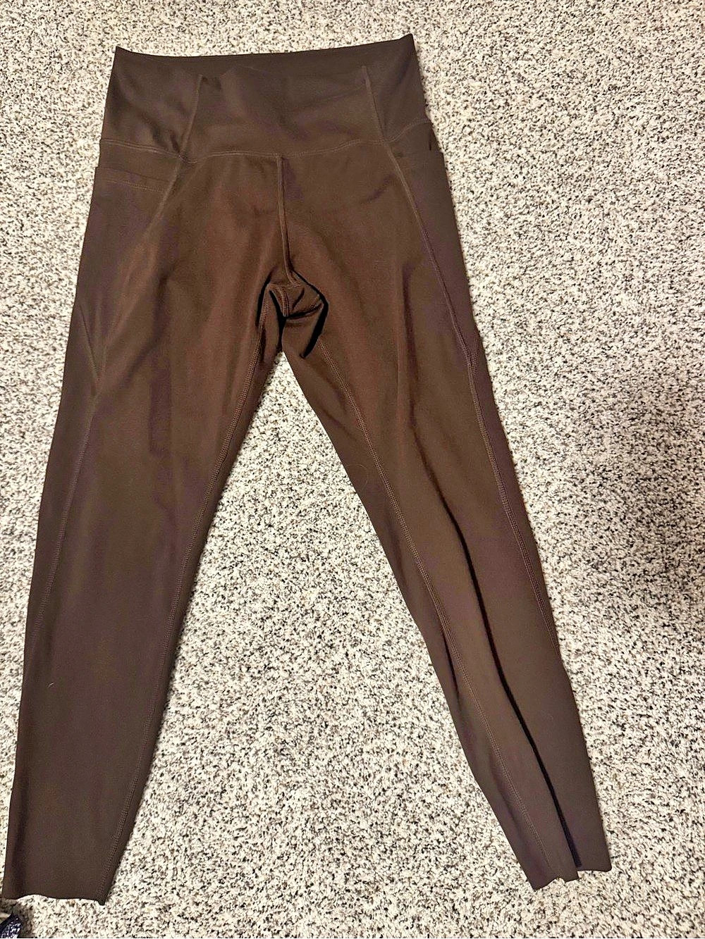 Danskin Athletic Leggings Brown Medium